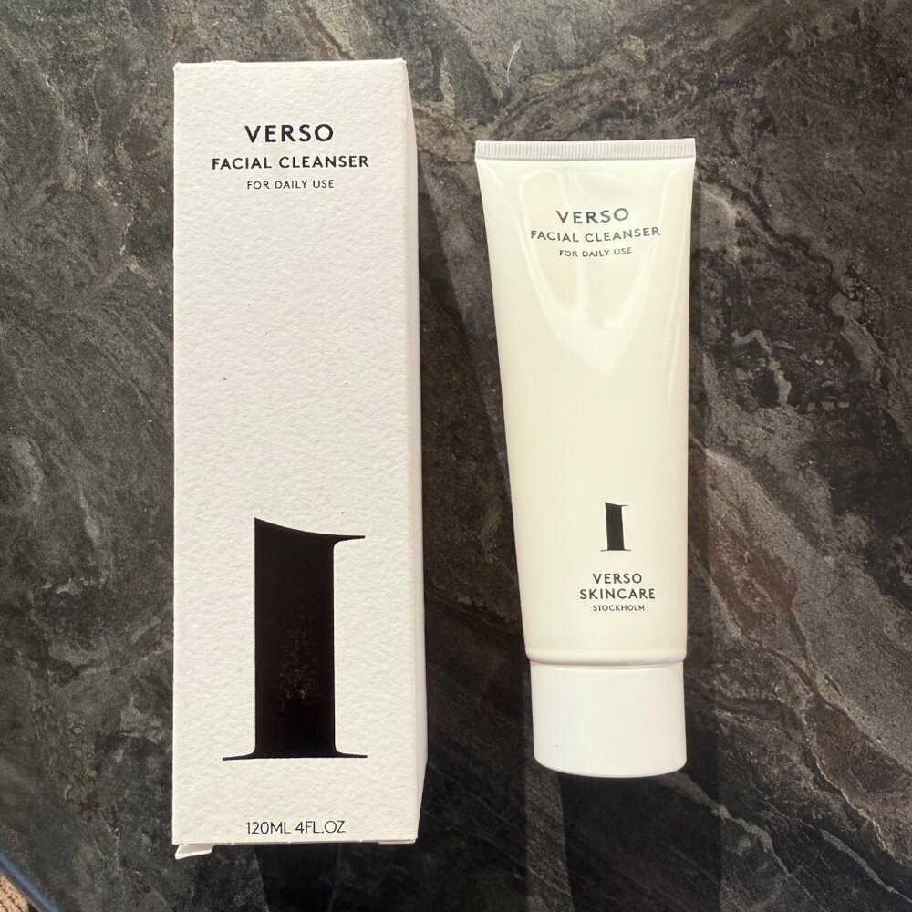 Verso Facial Cleanser Full size 4 fl oz For Daily Use By Verso Skincare Gentle